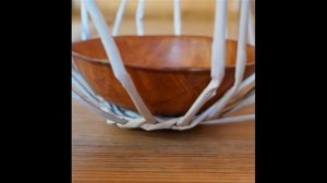 Плетение из газетных трубочек. Грибок. Мастер-класс.