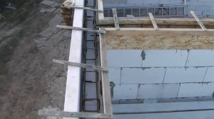Армопояс на газобетоне. Как прогреть бетон на морозе.
