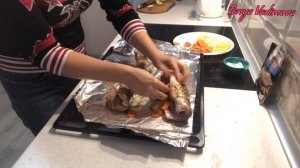 Пеленгас фаршированный овощами, в духовке! рыба без костей. Готовим вкусно.Tanya Vadimova