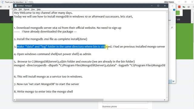 Installing MongoDB in windows 10 local machine смотреть онлайн