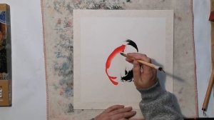 Chinese painting. Китайская живопись. рыба.國畫藝術.双鱼.