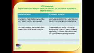 5-сынып, Қазақстанның қызыл кітабы