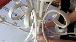 Как собирать люстру Классика 8 ламп 8 плафонов абажур своими руками