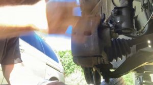 2003 Honda Element stuck brake caliper