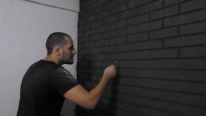 Имитация кирпичной кладки (декоративный бетон)