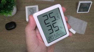 БОЛЬШАЯ метеостанция Xiaomi Miaomiaoce LCD ► термометр, гигрометр и часы Сяоми