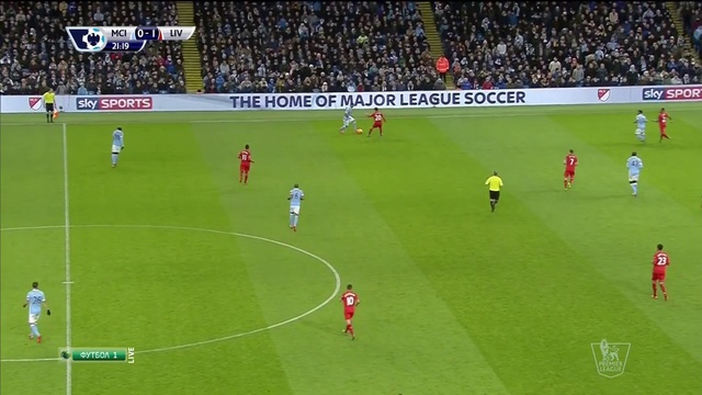 Манчестер Сити - Ливерпуль. 1 тайм . | Manchester City - Liverpool. 21.11.2015