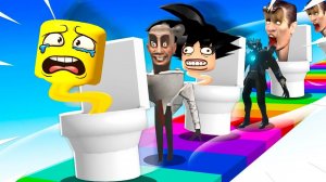 Я СТАЛ СКИБИДИ ТУАЛЕТОМ ЧТО БЫ УЧАСТВОВАТЬ В ГОНКАХ Skibi Toilets Race В Роблокс !