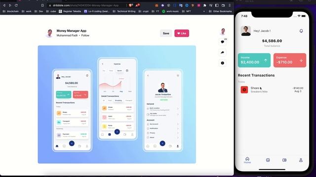 #Flutter | Build a Money Manager App  in one sitting - #ui with Data binding