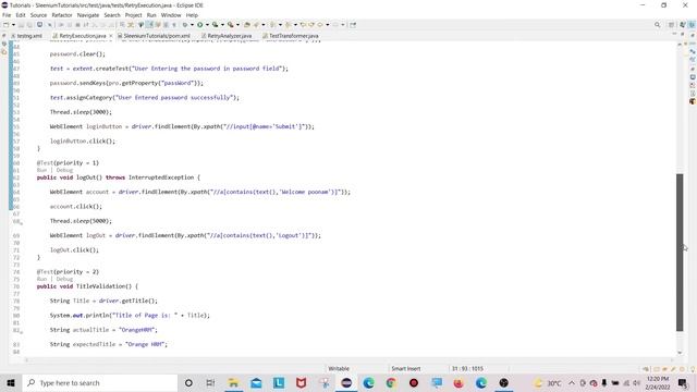 Retry Analyser testNG | Retry Logic testNG | How to execute failed test case using retry analyser