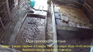 заливаю бетонные полы в свинарнике