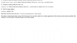 logon denied for oracle wallet user