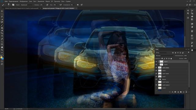 БЕЗБАШЕННАЯ обработка фото | BMW с дымовой шашкой 2019 смотреть онлайн