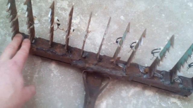 Грабли для пляжного поиска( СВОИМИ РУКАМИ) Как сделать Грабли . смотреть онлайн