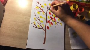 Рисование «Падают, падают листья в нашем саду листопад» ( первая подгруппа)