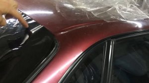 Полный процесс формовки заднего стекла Ауди 80