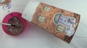 Decoupage Tutorial - Christmas Roof Tile - DIY Tutorial