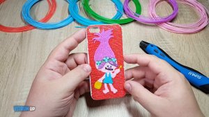 DIY 3D Как нарисовать 3D ручкой чехол для iPhone | 3D ручка рисую POPPY