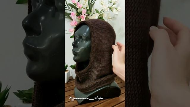 Капор тунисским крючком. Первая проба смотреть онлайн