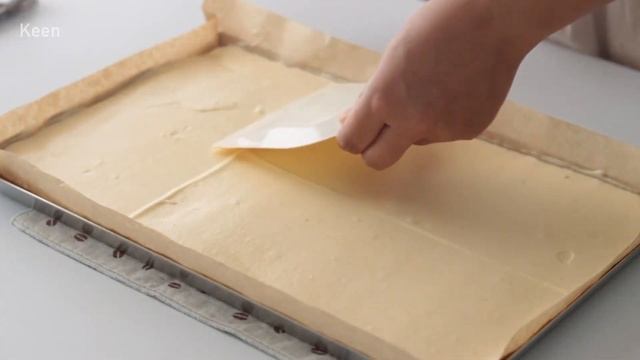 Как приготовить очень вкусный  Ванильный шифоновый бисквитный рулет
