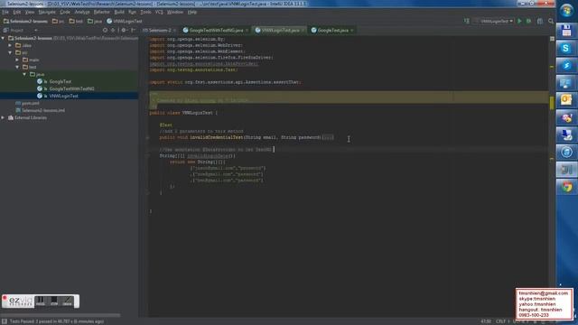 How to Data-Driven Testing in Java With TestNG using Data Provider смотреть онлайн