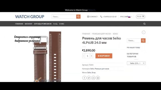 Как подобрать ремешок для часов Seiko? смотреть онлайн