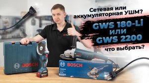 Популярные УШМ от Bosch: GWS 180-Li и GWS 2200