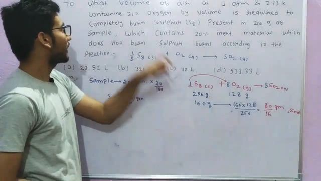 What volume of air at 1 atm & 273 K containing 21% oxygen by volume is required to completely burn смотреть онлайн