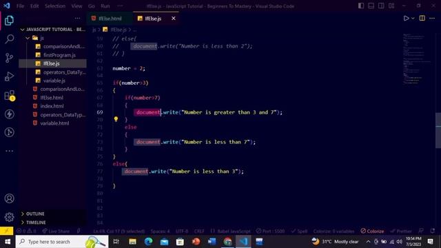 JavaScript Conditional Statements: Mastering If-Else, Nested If, Ternary and Nullish Operator