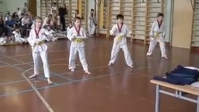 Аттестация Егор 6 куп - зеленый пояс Тхэквондо ВТФ 21.05.11 смотреть онлайн