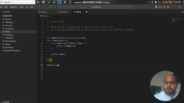 filter method in javascript | how filter method works in javaScript