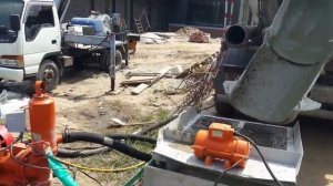 Стяжка полов растворонасосом