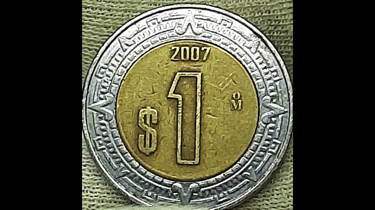1 новое песо 2007 года. Мексиканские Соединенные Штаты.