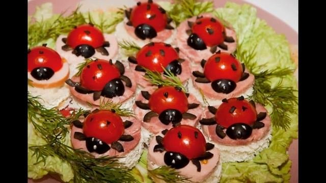 ПРАЗДНИЧНОЕ ОФОРМЛЕНИЕ БУТЕРБРОДОВ