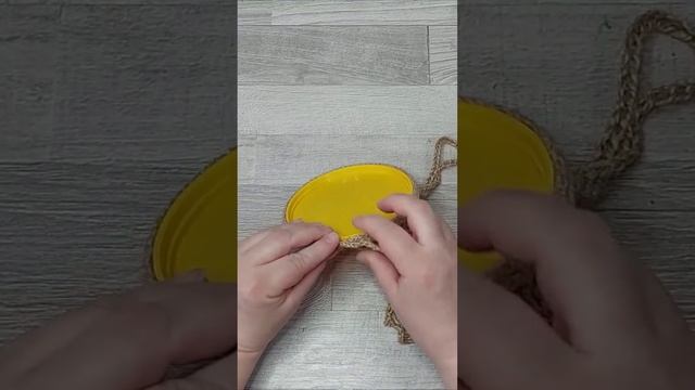 ИДЕЯ ПОДЕЛОК из ПЛАСТИКОВЫХ ВЕДЕР и ДЖУТА.Поделки своими руками. Корзина для хранения.DIY.#Shorts