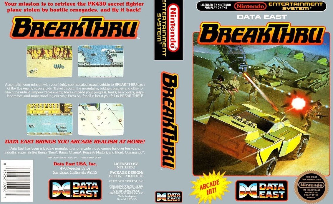 Dendy (Famicom,Nintendo,Nes) 8-bit BreakThru/Прорыв Полное Прохождение/Long Play