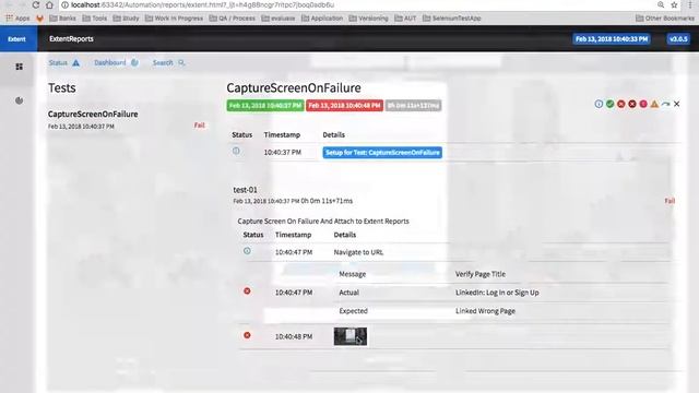 Screenshots in Extent Report using Selenium WebDriver смотреть онлайн