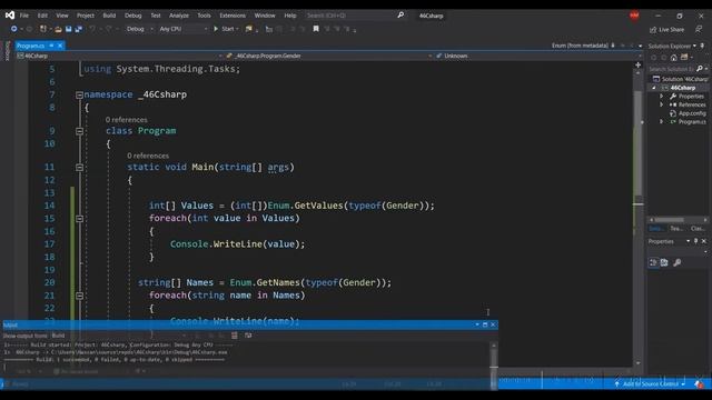 Enums in C sharp arabic #46