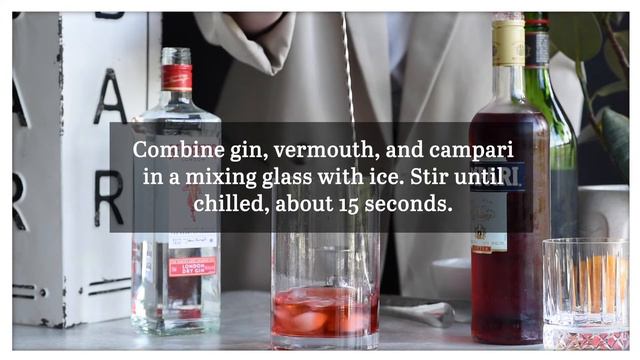 Classic Negroni Cocktail Recipe смотреть онлайн