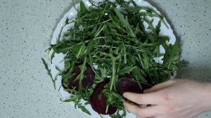 Ресторанный салат с РУККОЛОЙ и СВЕКЛОЙ)!
