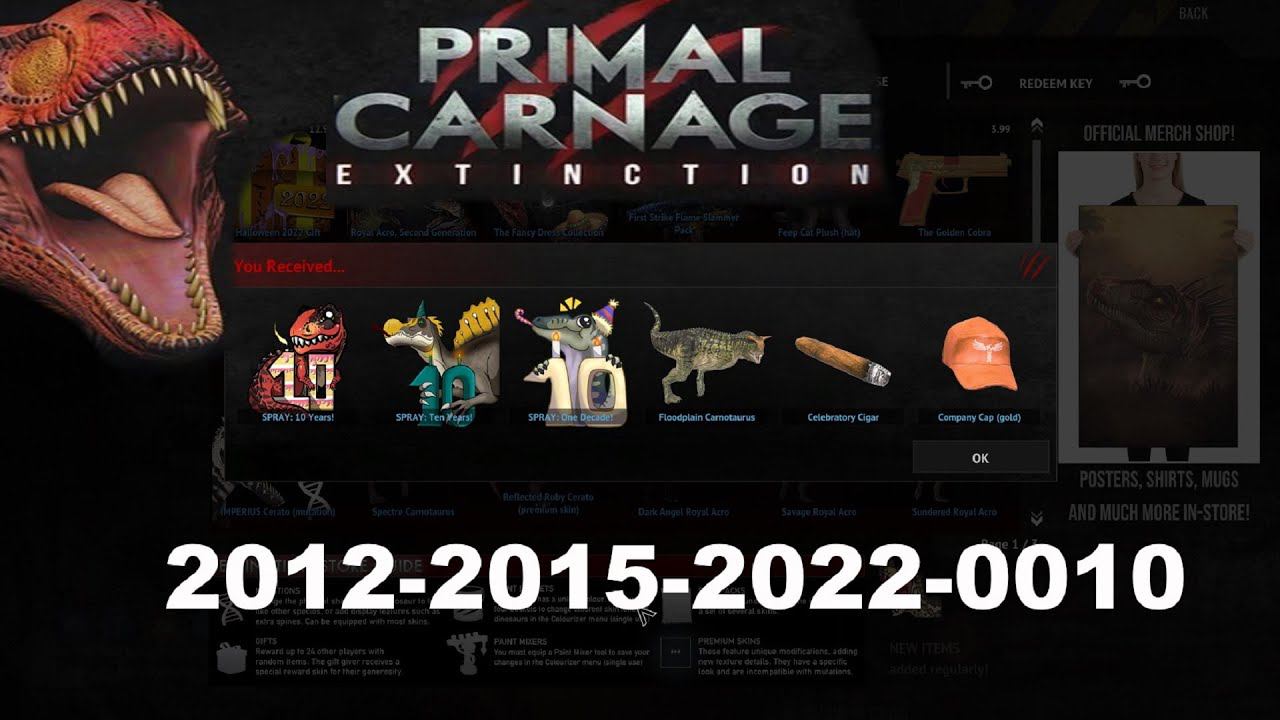 Primal Carnage: Extinction ✅ HALLOWEEN 2022 ✅ FREE Code for 6 Skins ✅ Код на 6 скинов к хеллоуину
