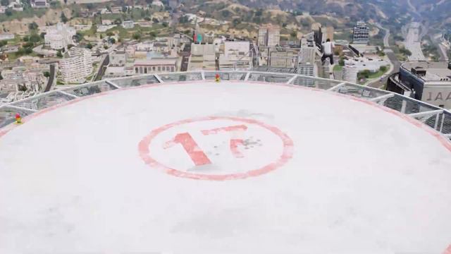 GTA 5 - FRANKLIN jumps off MAZE BANK смотреть онлайн