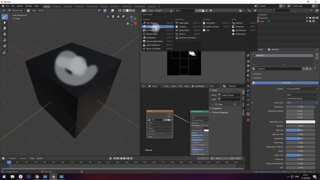 Как рисовать по текстуре в Blender 2.8 смотреть онлайн