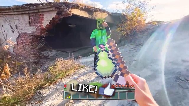 Realistic Minecraft in Real Life POV - Diamond CRAFTING WEAPON in Realistic Minecraft Animation смотреть онлайн