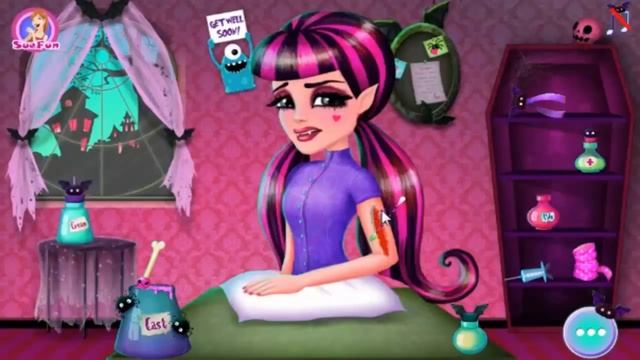 Doctor games - Draculaura arm surgery doctor game смотреть онлайн