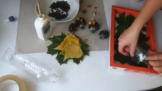 Ёжики из семечек. Поделка на тему "осень". Для детского сада смотреть онлайн