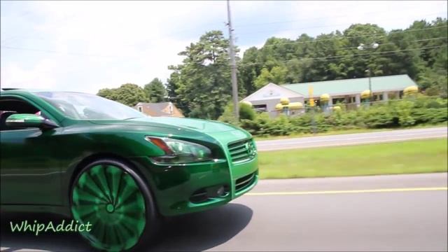WhipAddict: Kandy Green Nissan Maxima on 469 SKS Starr Wheel 26s, Kandy Gold 96' Impala SS 28s смотреть онлайн