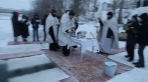Купание на р.М.Кокшага.Освящение воды.19.01.2024