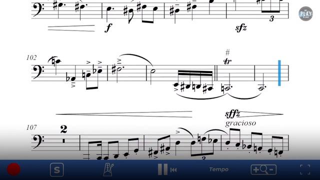 Bass Trombone Play-Along: SHEREZADE, For solo bass trombone and piano by Ricardo Mollá смотреть онлайн