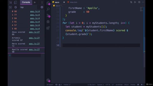 The world of Loops: For Loops & Arrays--The Modern JavaScript Bootcamp